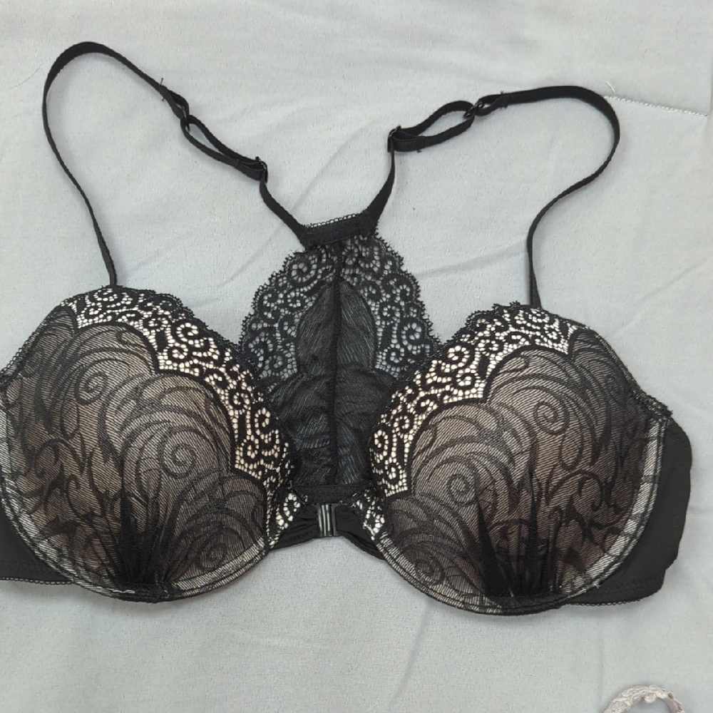 Sophie B Black Lace Push-Up Bra
